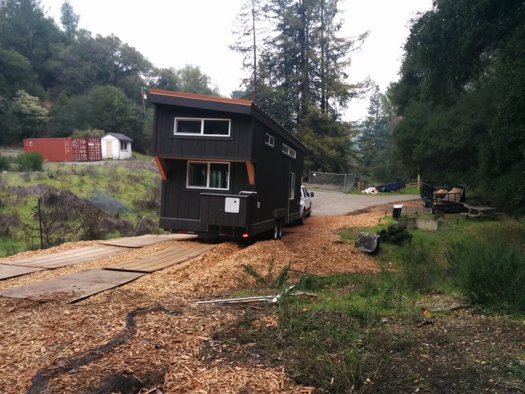 We laid plywood down for a driveway over the bark